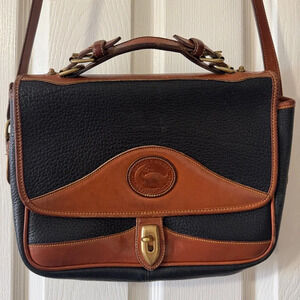 Dooney & Bourke Black and Brown Leather Bag